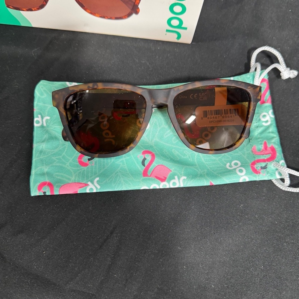 goodr Adult OG Bosley's Basset Hound Dreams Plastic Rectangle Sunglasses - Brown - Picture 4 of 4